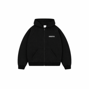 ÁO KHOÁC ZIP HOODIE “AUGUSTUS” BASIC / BLACK