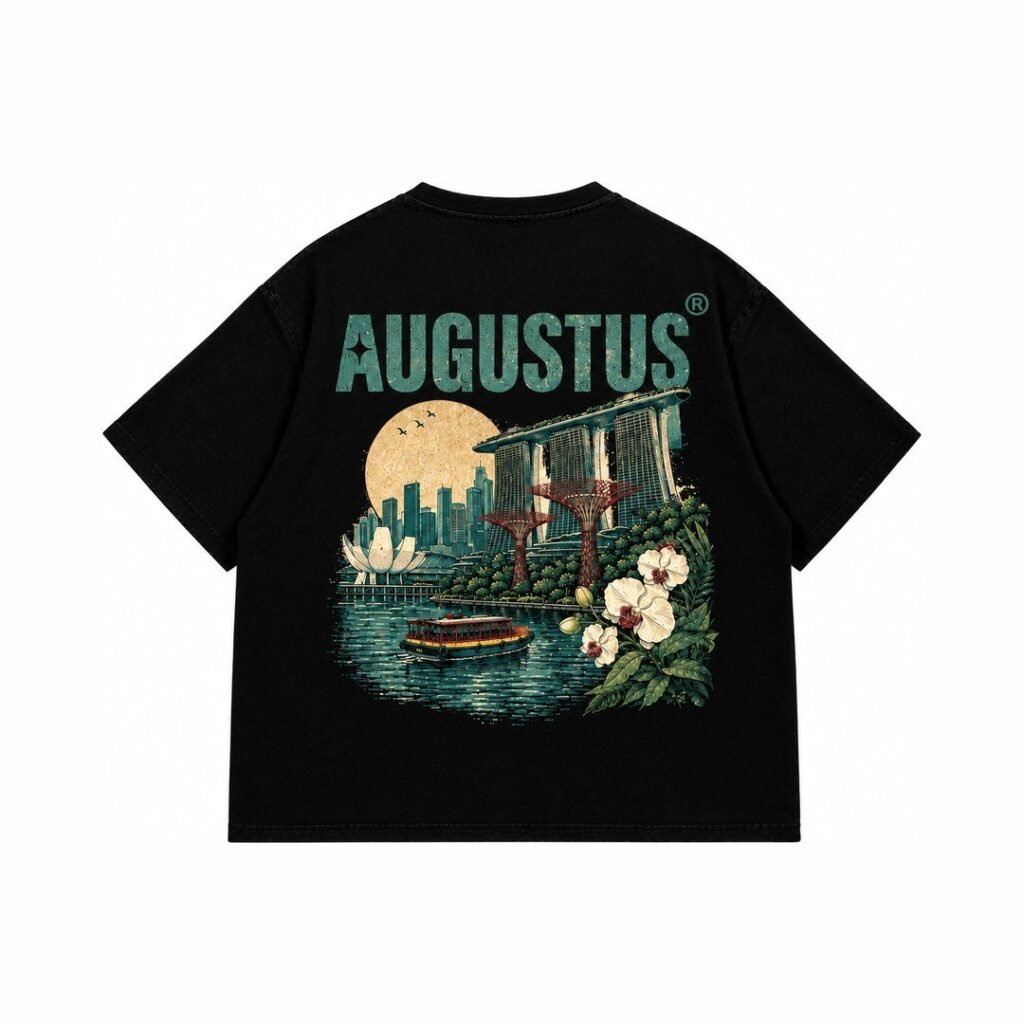 ÁO THUN “AUGUSTUS” SINGAPORE SKYLINE TEE / BLACK