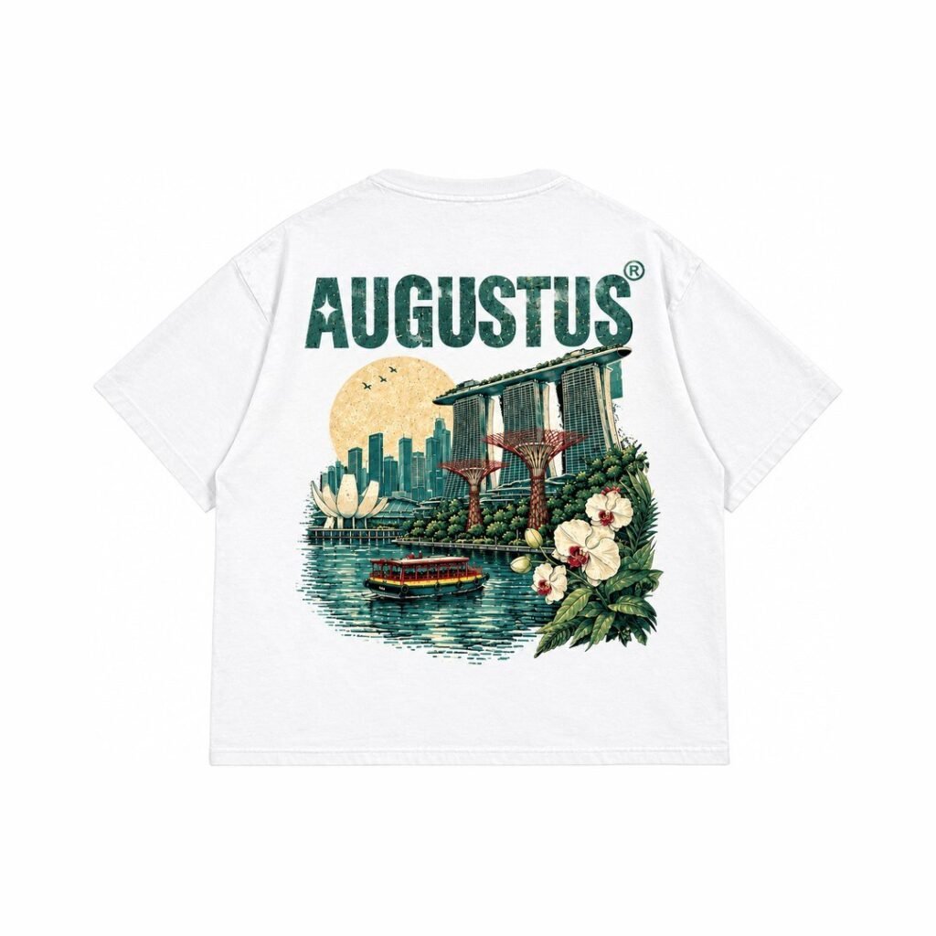 ÁO THUN “AUGUSTUS” SINGAPORE SKYLINE TEE / WHITE