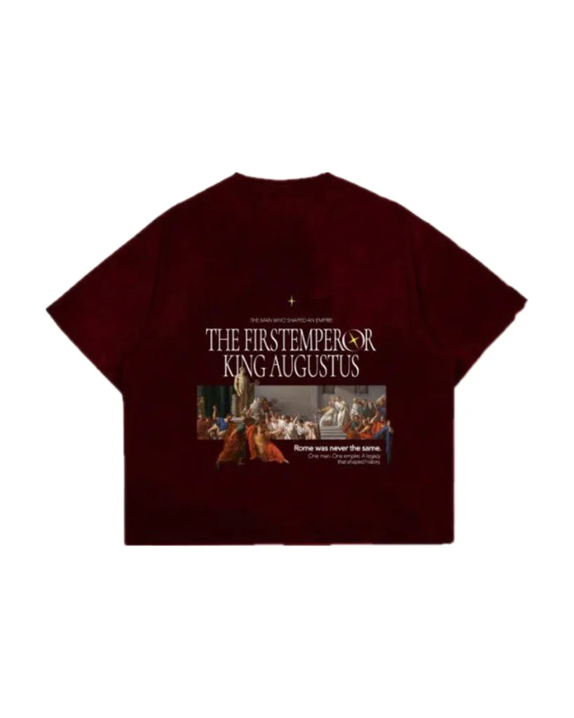 Áo thun AUGUSTUS First Emperor Tee màu đỏ